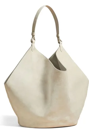 Khaite Medium Lotus tote i ruskind