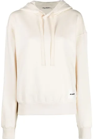 Jil Sander Hættetrøje med snoretræk og logomærke