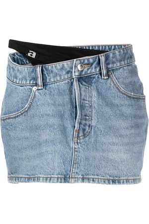 Alexander Wang Asymmetrisk denimnederdel