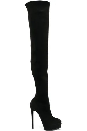 Casadei Knæhøje Flora 140mm støvler med plateausål