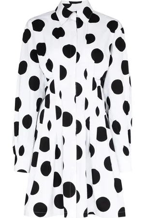 Carolina Herrera Skjortekjole med store polkaprikker