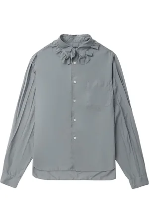 Comme des Garçons Skjorte med brede ærmer og flæsekrave