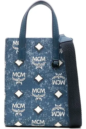 MCM Lille Aren crossbody-taske i denim