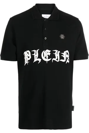 Philipp Plein Kortærmet polo med logotryk