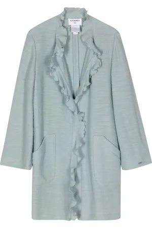 CHANEL Lang cardigan med flæser fra 1998