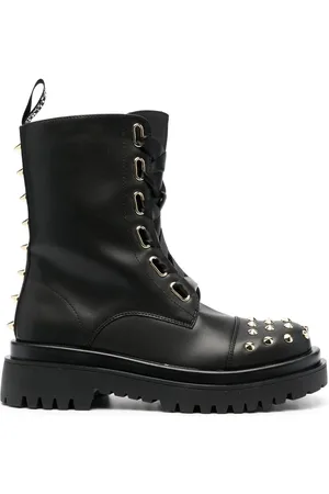 VERSACE Ankelstøvler med Rockstud-udsmykning
