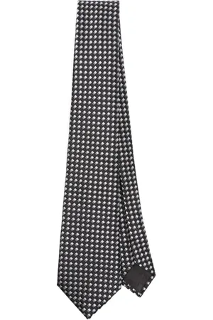 Giorgio Armani Silkeslips i mønstret jacquard