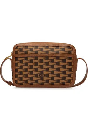 Bally Skuldertaske med monogram-mønster