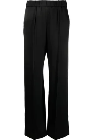 Jil Sander Bukser med brede ben og satin-finish