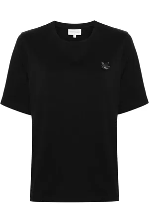 Maison Kitsuné T-shirt med Bold Fox-mærke