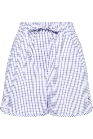 FORTE FORTE Gingham-ternede shorts