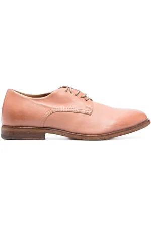 Moma Brogues i læder med falmet effekt