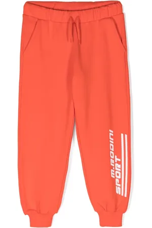 Mini Rodini Joggingbukser i jersey med logotryk