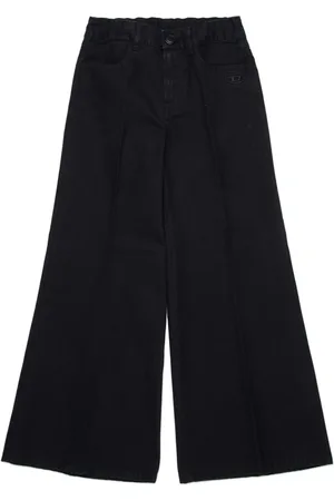 Diesel Gabardine-bukser med Oval D-broderi