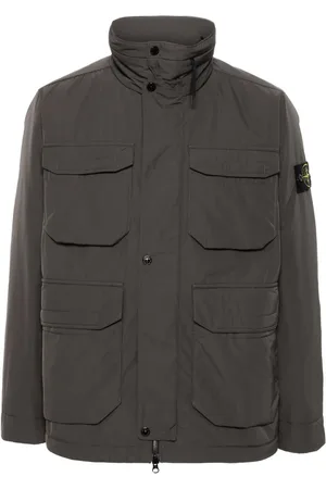 Stone Island Jakke i denim med kompasmærke