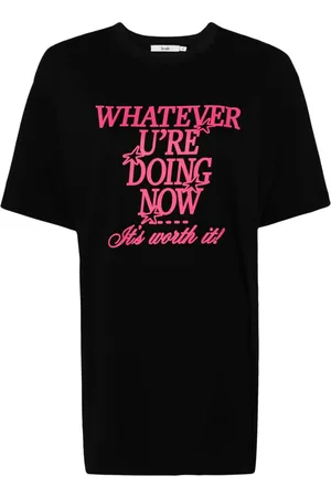 B+AB T-shirt med slogantryk