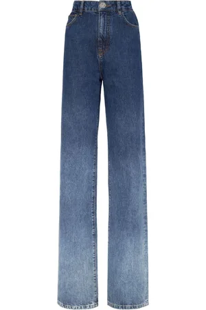 Philipp Plein Løstsiddende jeans med gradueret effekt og høj talje