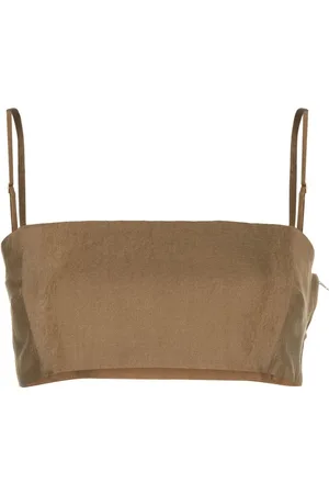 Cult Gaia Cropped Tereza top med firkantet halsudskæring
