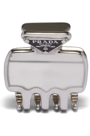 Prada Hårspænde med trekantet logo