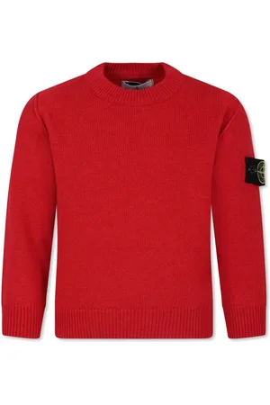 Stone Island Strikket trøje med kompasmærke