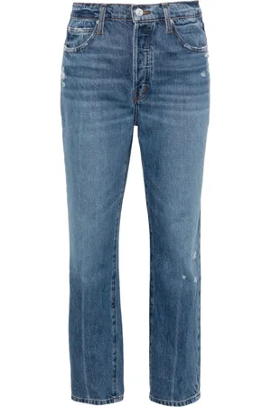 Frame Le Mec boyfriend-jeans med mellemhøj talje