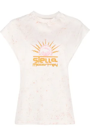 Stella McCartney Kortærmet T-shirt med grafisk tryk