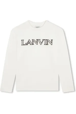 Lanvin Langærmet T-shirt med broderet logo