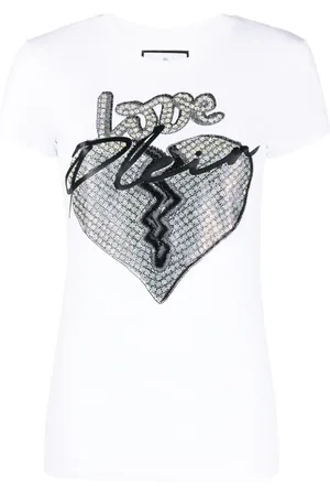 Philipp Plein Kortærmet T-shirt med Love-tryk