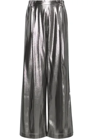 CARINE GILSON Pyjamasbukser i lurex med brede ben