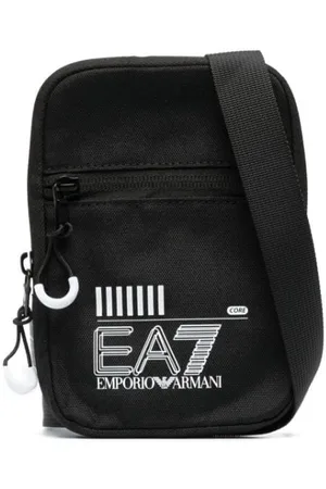 EA7 Messenger-taske med logotryk
