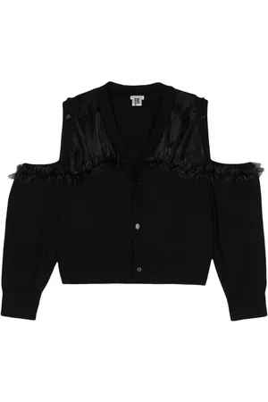NOIR KEI NINOMIYA Cardigan med flæsedetalje