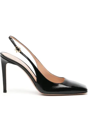 Gianvito Rossi 105mm slingback-pumps med lakeret finish