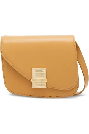 Salvatore Ferragamo Asymmetrisk skuldertaske i læder