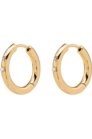 Anni Lu 18kt gold-plated Brigitte øreringe med perler
