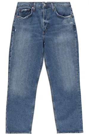 AGOLDE Cropped Kye jeans i strækbar stof med lige ben