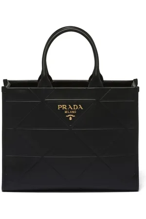 Prada Mellemstor håndtaske i læder