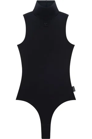 Courrèges Techno bodysuit i jersey med høj hals