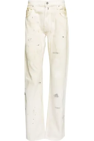 Helmut Lang Jeans i bomuld med malet effekt