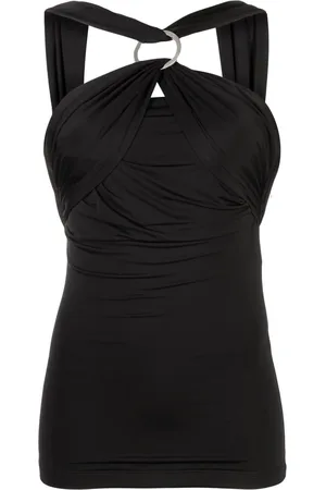The Attico Ruchet kjole med halterneck
