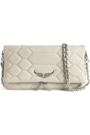 Zadig & Voltaire Quiltet Rock clutch i læder