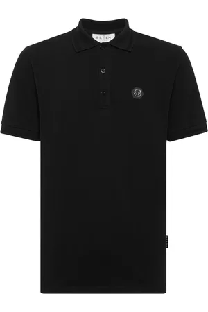 Philipp Plein Polo med rhinsten-udsmykning og dødningehoved