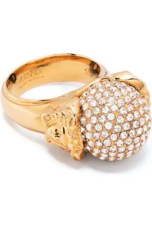 VERSACE Medusa ring med krystaludsmykning