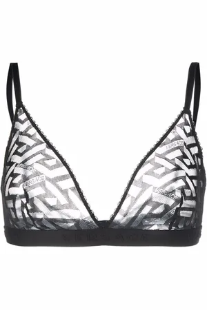 VERSACE Greca Signature bralette i tyl
