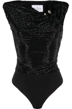 Philipp Plein Bodysuit med krystaludsmykninger