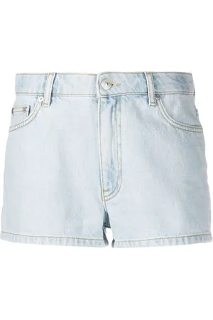 Chiara Ferragni Denimshorts med broderet logo