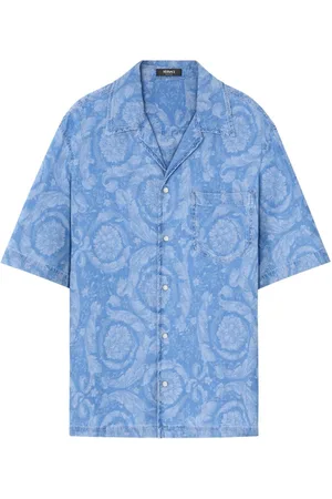 VERSACE Barocco chambray denimskjorte