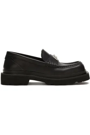 Dolce & Gabbana Loafers i læder med logoplade