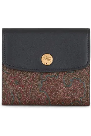 Etro Pung i paisley-jacquard med læder