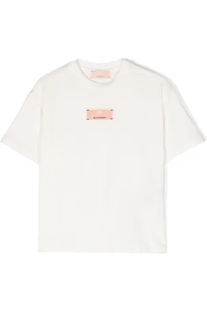 Elisabetta Franchi T-shirt med broderet logo og rund hals