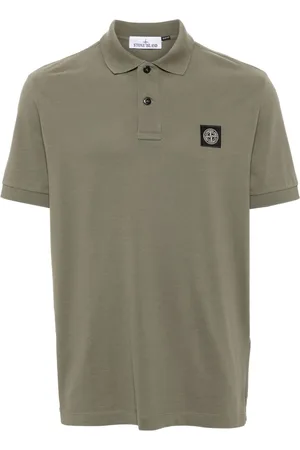 Stone Island Polo med kompasmotiv